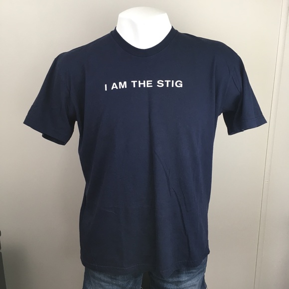 Men’s I Am The Stig T-shirt Blue XL BBC Top Gear